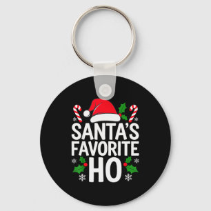 Chaveiro Camiseta Ho Favorita do Papai Noel Adulto Crianças