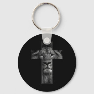 Chaveiro Camiseta Jesus Cruzando Com Rosto Leão, Fé Em Deus