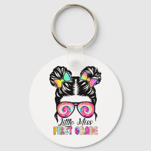 Chaveiro Camiseta Little Miss Primeiro Ano Meninas Volta às