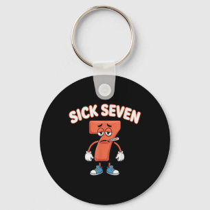 Chaveiro Camiseta Meme Doente Sete Seis Sete Brincadeira Di