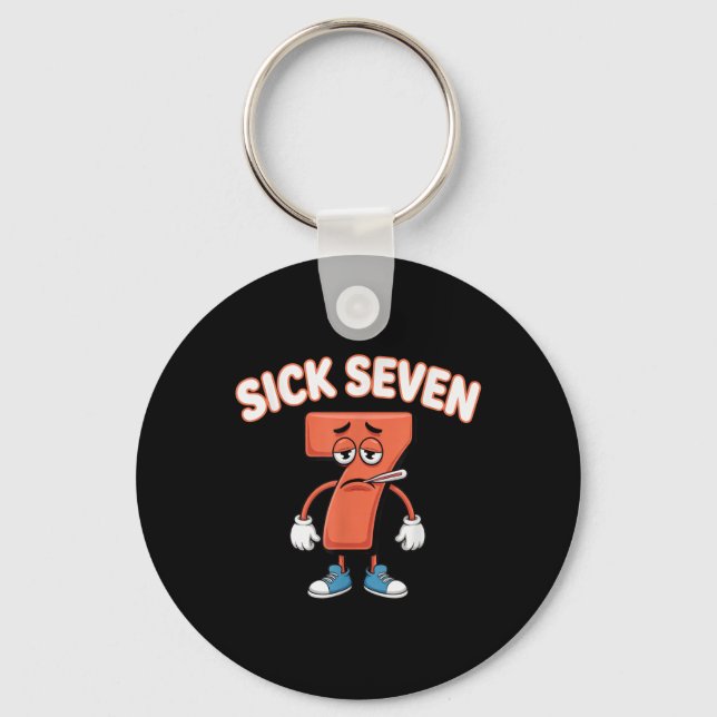 Chaveiro Camiseta Meme Doente Sete Seis Sete Brincadeira Di (Frente)