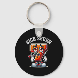Chaveiro Camiseta Meme Seven Doente Seis Sete Brincadeira D