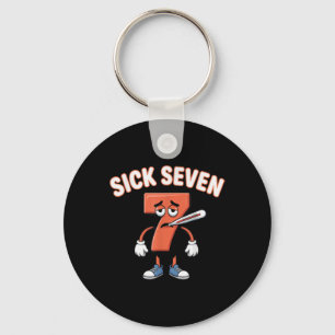 Chaveiro Camiseta Meme Seven Doente Seis Sete Brincadeira D