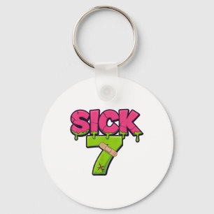 Chaveiro Camiseta Meme Sick Seven Six Seven Diversão Jogo d
