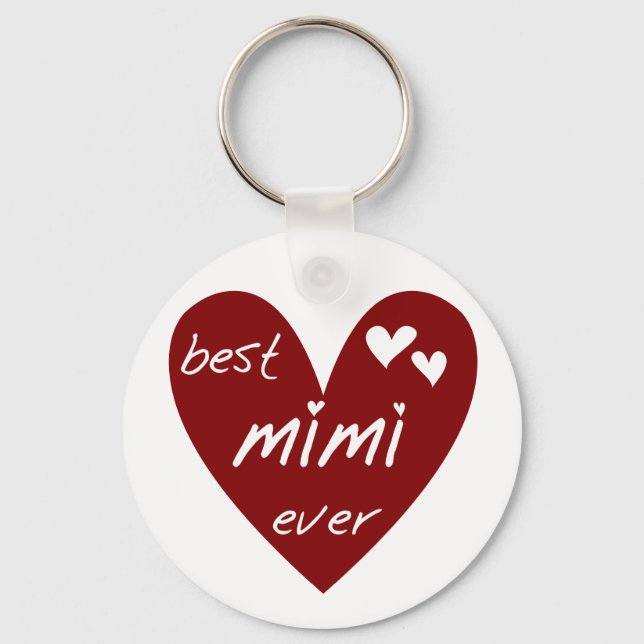 Chaveiro Camiseta Mimi e os presentes do coração vermelho o (Frente)