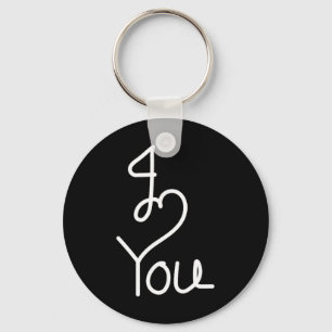 Chaveiro Camiseta Perfeita 'Valentine i Love You' Para Ele