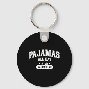 Chaveiro Camiseta 'Pijama o Dia Todo é Meu Dia dos Namorado