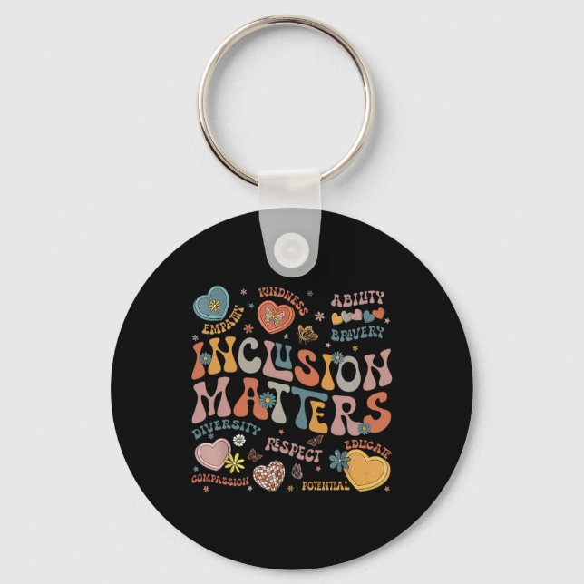 Chaveiro Camiseta Problemas de Inclusão Conscientização do  (Frente)
