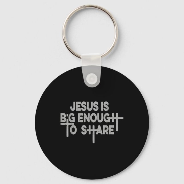 Chaveiro Camiseta Regular Jesus É Grande o Suficiente  (Frente)