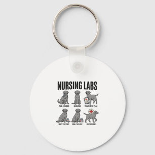 Chaveiro Camiseta Vetorial de Desenho de Pun Médico de Cães