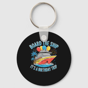 Chaveiro Camiseta Viagem de Aniversário Entre no Navio Cruz