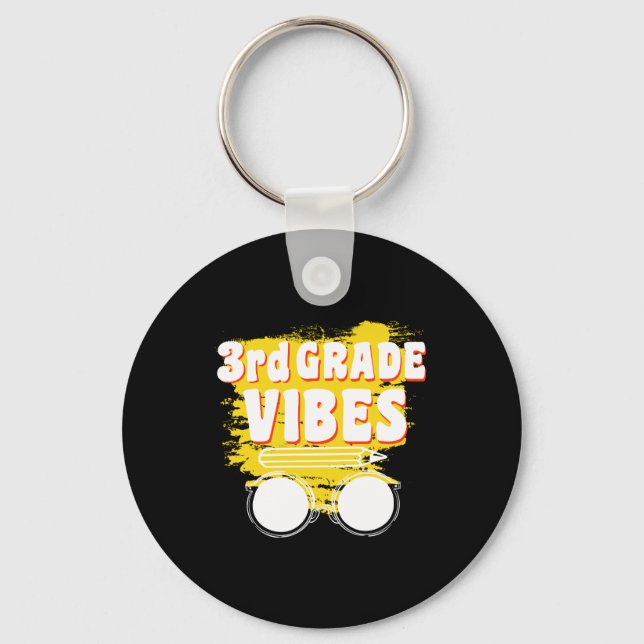 Chaveiro Camiseta Vibes de Volta à Escola 2º Ano Primeiro D (Frente)