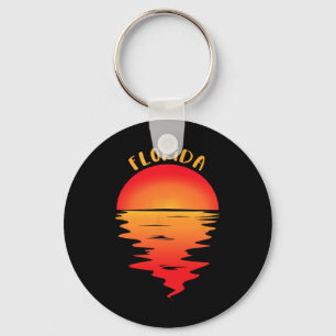 Chaveiro Camiseta Vintage Florida Beach Sunset - Roupa de F