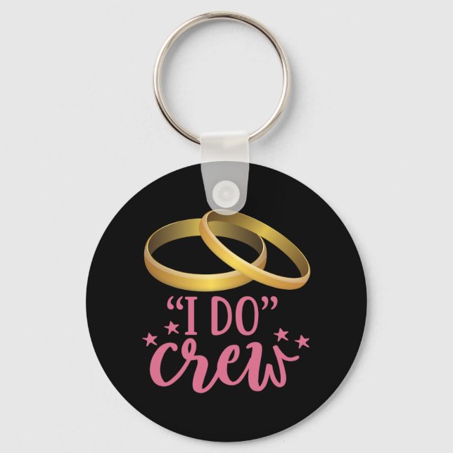 Chaveiro Camisetas Crew Eu Caso Preto E Branco Noiva Desped (Frente)