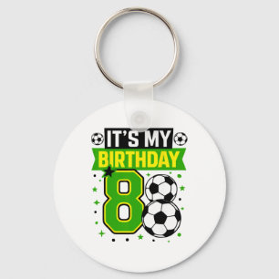 Chaveiro Camisetas de Aniversariante 8 Futebol É Meu 8º Ani