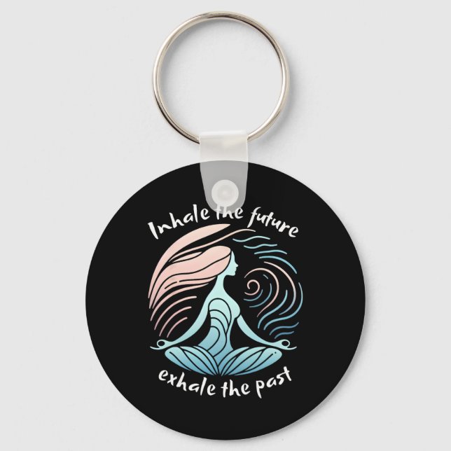 Chaveiro Camisetas De Ioga Para Mulheres Com Frases (Frente)