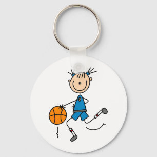 Chaveiro Camisetas de jogadores de basquete de Stick Figure