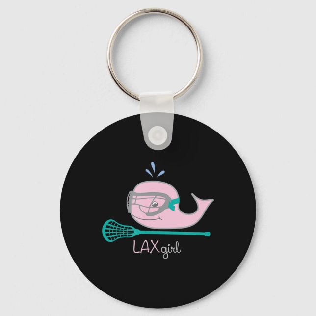 Chaveiro Camisetas de Lacrosse para raparigas Máscara de Ba (Frente)