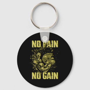 Chaveiro Camisetas de musculação para homens Sem dor Sem ga