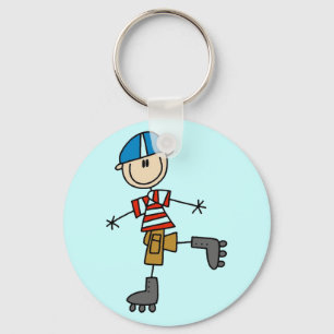 Chaveiro Camisetas de patinação em linha masculinos e prese