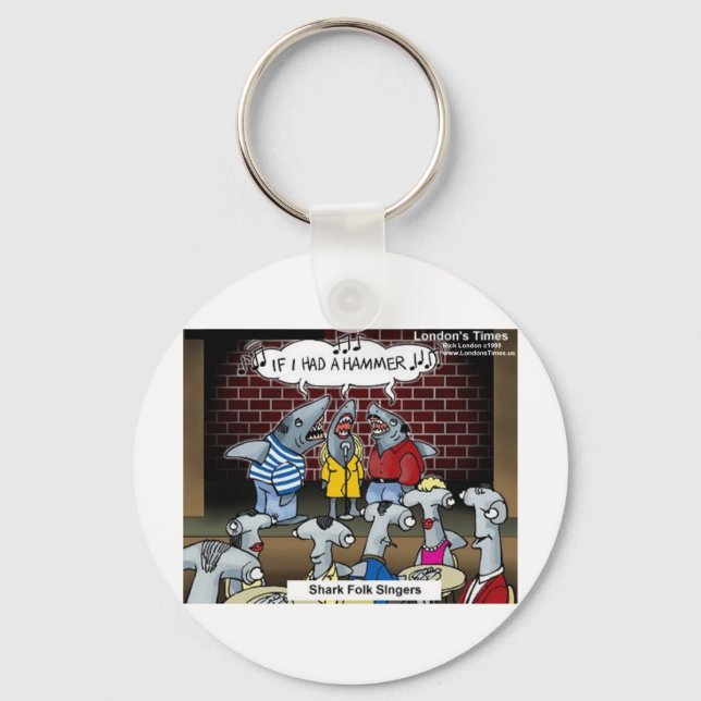 Chaveiro Camisetas e Cartões de Presentes Divertidos Cantor (Frente)