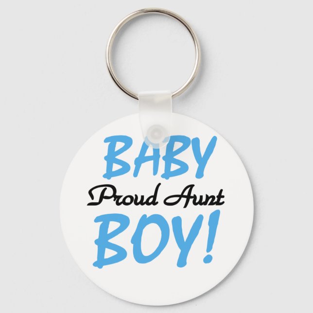 Chaveiro Camisetas e presentes da tia Baby Boy (Frente)