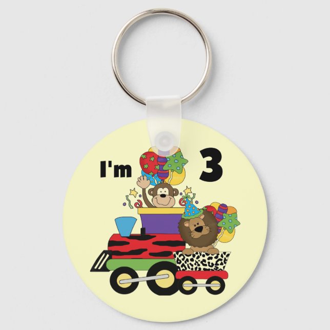 Chaveiro Camisetas e presentes de aniversário de 3 anos do  (Frente)