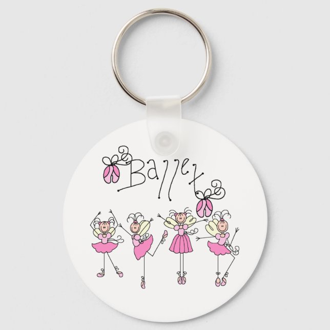 Chaveiro Camisetas e Presentes de Ballet (Frente)