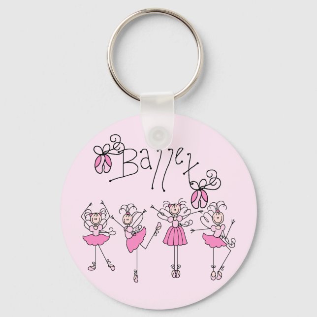 Chaveiro Camisetas e Presentes de Ballet (Frente)