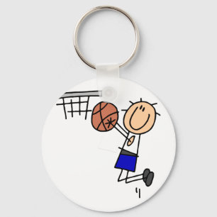 Chaveiro Camisetas e Presentes de Basquete Jump Shot Azul