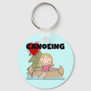 Chaveiro Camisetas e presentes de canoagem do coração