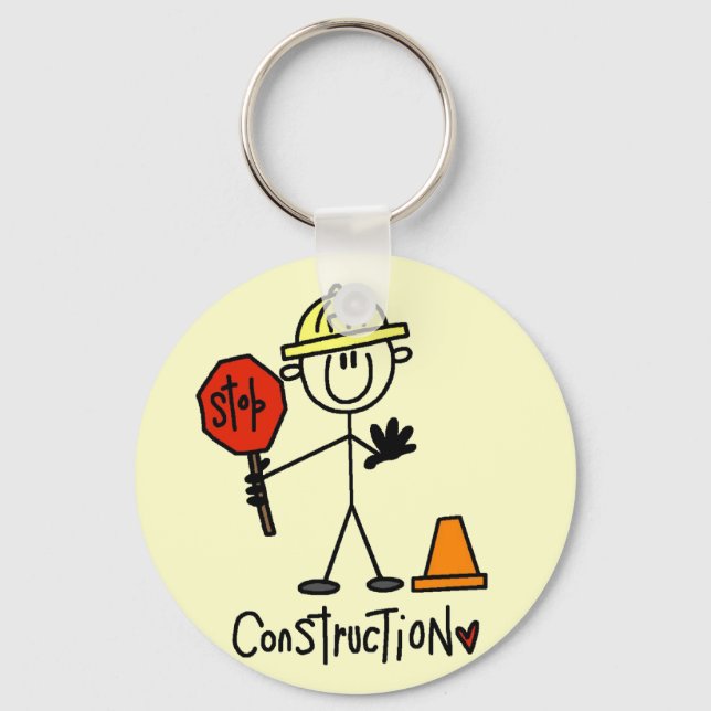 Chaveiro Camisetas e Presentes de Construção Básica (Frente)