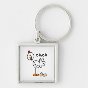 Chaveiro Camisetas e Presentes de Frango em Formato de Bone