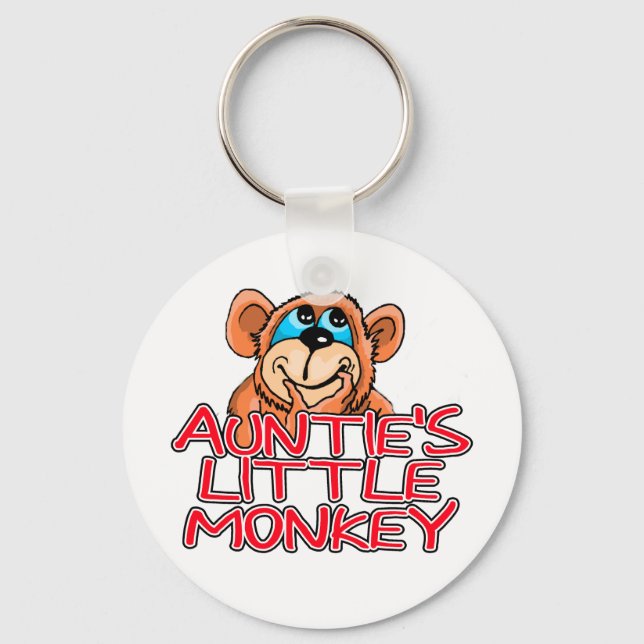 Chaveiro Camisetas e presentes de macaquinho da tia (Frente)