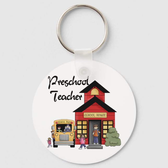 Chaveiro Camisetas e presentes de professores de pré-escola (Frente)