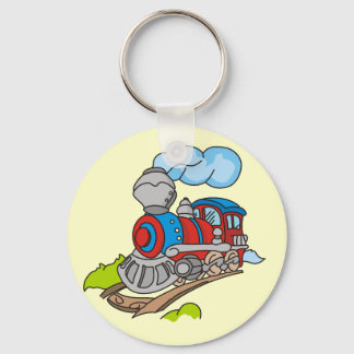 Chaveiro Camisetas e presentes de trem vermelhos e azuis