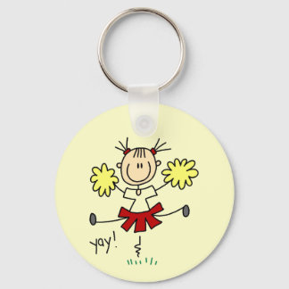 Chaveiro Camisetas e presentes do Cheerleader Stick Figure