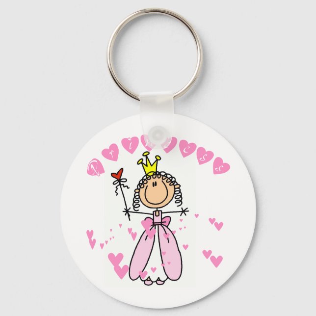 Chaveiro Camisetas e presentes do Heart Princess Stick (Frente)