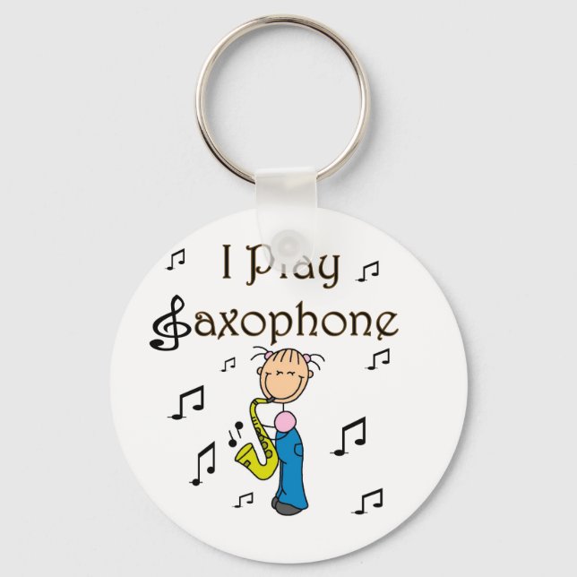 Chaveiro Camisetas e Presentes Eu ToCo Saxofone (Frente)