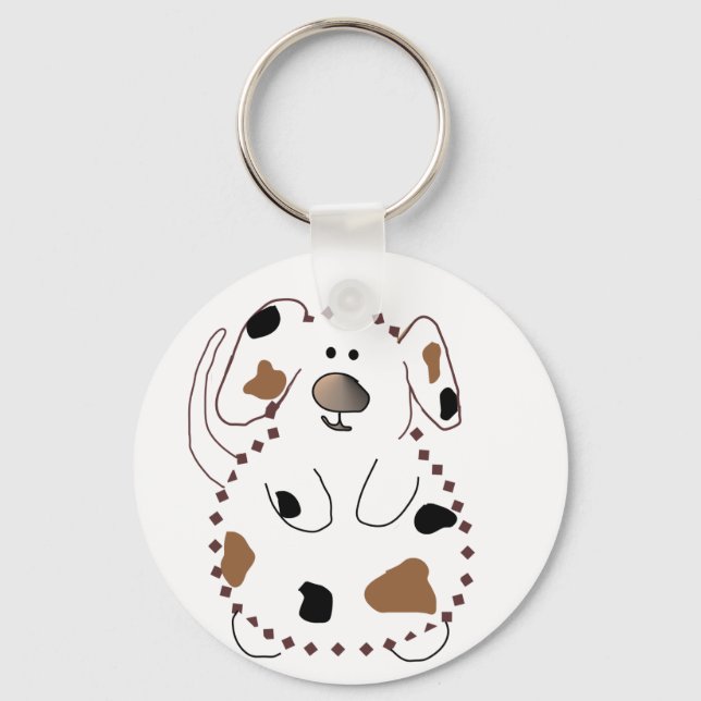 Chaveiro Camisetas e presentes para cães de desenho animado (Frente)