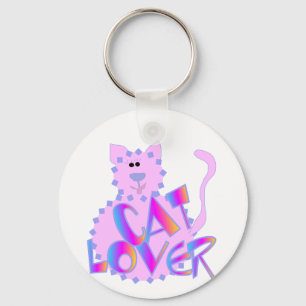 Chaveiro Camisetas e presentes para gatos-do-rosa