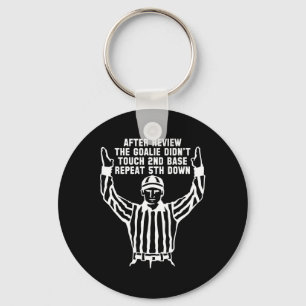 Chaveiro Camisetas engraçadas de árbitro de futebol para ho