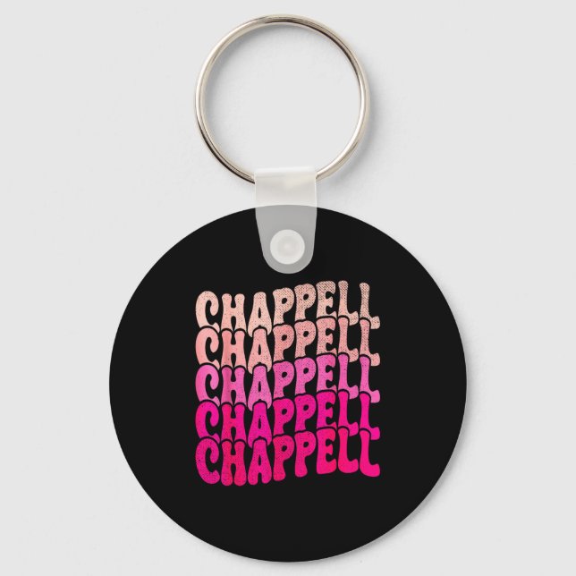 Chaveiro Camisetas Groovy Chappell Primeiro Nome D Chappell (Frente)
