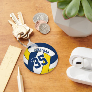 Chaveiro camisola amarela azul de meninos