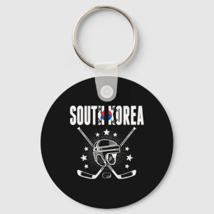 Chaveiro Camisola de Fãs de Hóquei no Gelo da Coreia do Sul