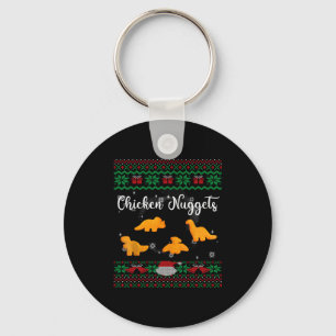Chaveiro Camisola de Natal Feia Divertida de Dinos Chicken 