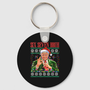 Chaveiro Camisola de Natal Feia Trump 6 7 Bruh 67 Natal