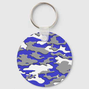 Chaveiro camo do azul 3d