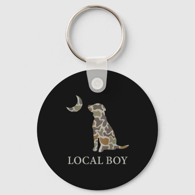 Chaveiro Camo Southern Local Boy Duck Hunting Black Lab Out (Frente)