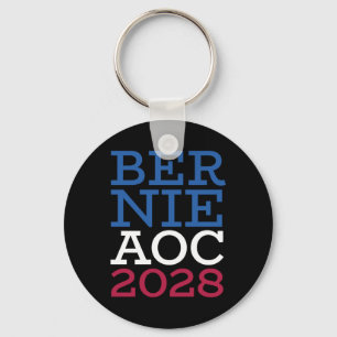 Chaveiro Campanha Bernie Aoc 2028 - Oliveira da Luta Patrió